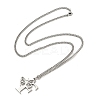 201 Stainless Steel Necklaces NJEW-Q336-01F-P-2