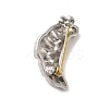 Alloy Croissant Brooch Pin LS-JEWB-F019-01P-2