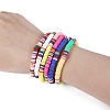 1 Strand Flat Round Handmade Polymer Clay Beads CLAY-SC0003-33A-3