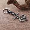 304 Stainless Steel Double Headed Snake Keychains VU1957-4