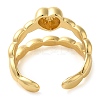 Heart Brass Open Cuff Ring for Women LS-RJEW-Z070-05G-03-3