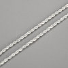 Popular Silver Color Plated Brass Snake Chain Necklaces For Men NJEW-BB12746-18-2