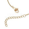 Shell Pearl White Round Graduated Beaded 304 Stainless Steel Cable Chain Bracelets for Women BJEW-JB12981-4