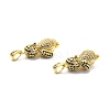 Brass Cubic Zirconia Pendants KK-G446-12G-3