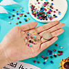 180Pcs 9 Colors 2-Hole Drawbench Glass Seed Beads SEED-TA0001-06-6