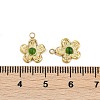 Natural Green Onyx Agate(Dyed & Heated) Flower Charms STAS-I325-143G-02-3