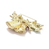 Colorful Enamel Christmas Bell Brooch with Crystal Rhinestone LS-JEWB-A004-06G-3