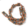 Baking Paint Glass Enamel Beads LAMP-S079-14-4