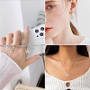 25Pcs 5 Styles Plastic with Resin Rhinestone Pendants FIND-YW0009-87-6