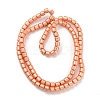 Electroplated Synthetic Non-Magnetic Hematite Beads Strands G-Z032-E02-06RG-2