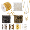 Soldered Iron Ball Chains Jewelry Making Finding Kit DIY-PH0008-27-1