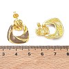 Brass Enamel Dangle Stud Earrings for Women KK-CBA760A-12G-02-5