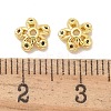 Rack Plating Brass Micro Pave Cubic Zirconia Bead Caps KK-K293-23B-G-2