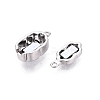 Brass Magnetic Clasps KK-Q074-02P-3