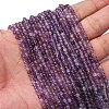 Faceted Natural Amethyst Beads Strands LS-G-RM241221-C35-01-2