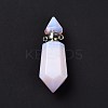 Faceted Glass Perfume Bottle Pendants GLAA-G080-01J-P-2