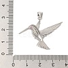 Brass Micro Pave Cubic Zirconia Pendants KK-A228-04P-3