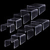 10Pcs 5 Styles Transparent Acrylic Display Riser Stands ODIS-GL0001-09-8