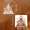 PET Hollow Out Drawing Painting Stencils DIY-WH0391-0574-2