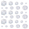 800Pcs 10 Styles AB Color Plated Electroplated Glass Beads Strands GLAA-GA0001-85-1