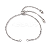 304 Stainless Steel Rolo Chain Slider Bracelet Makings AJEW-JB01254-02-1