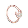925 Sterling Silver Cuff Rings TS-R413-RG-1