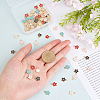 Light Gold Plated Alloy Enamel Charms ENAM-PH0001-52LG-3