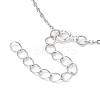 Alloy Crown with Heart Carved Word Knitting Queen Pendant Necklace NJEW-JN04696-5