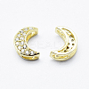 Brass Micro Pave Cubic Zirconia Pendants ZIRC-G130-08G-NR-2