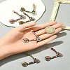 6Pcs 2 Colors Tibetan Style Alloy Pendants FIND-FS0002-58-10