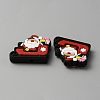 Sleigh with Santa Claus Christmas Silicone Beads SIL-SZC0003-01-2