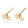 Brass Stud Earring Findings KK-WH0065-09A-G-3