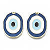 Alloy Enamel Pendants ENAM-N050-08B-1
