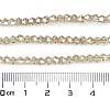 Transparent Electroplate Glass Beads Strands EGLA-A039-T3mm-UA08-4