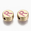 Alloy Enamel Beads ENAM-S122-029R-RS-2