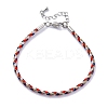 Polyester Cord Braided Bracelet Makings MAK-Z003-01P-29-1
