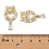 Brass Micro Pave Cubic Zirconia Pendants KK-C107-03G-3