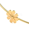 304 Stainless Steel Three Small Daisy Flower Choker Necklaces for Women NJEW-Z040-01G-02-2