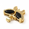 Brass Micro Pave Cubic Zirconia Pendants KK-B059-34G-4