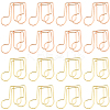 40Pcs 2 Colors Iron Paper Clips AJEW-SP0002-98C-1