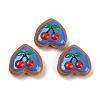 Handmade Heart Lampwork Beads Strands LAMP-P069-04A-04-2