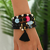 Fashionable Real 14K Gold Plated Beaded Bracelet Set RV3386-1