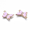 Eco-Friendly Alloy Micro Pave Clear Cubic Zirconia Links Connectors X-ENAM-Q437-058C-NR-3