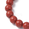 Natural Red Jasper Beads Bracelets BJEW-JB12200-01-3