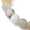8.5mm Round Natural Flower Amazonite Beaded Stretch Bracelets BJEW-JB10466-01-4