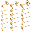 60Pcs 3 Style 304 Stainless Steel Stud Earring Findings STAS-BBC0007-45-1