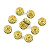 Brass Rhinestone Spacer Beads RB-A014-Z8mm-07G-4