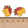 Christmas Theme Alloy Enamel Pendants ENAM-C031-01G-04-3