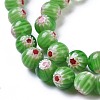 Round Millefiori Glass Beads Strands LK-P002-12-5