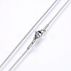 304 Stainless Steel Snake Chain Necklaces X-NJEW-F226-01P-01-2